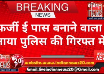 फर्जी ई पास बनाने वाला आया पुलिस की गिरफ्त में.
