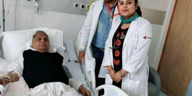 पूर्व मुख्यमंत्री मुलायम सिंह यादव की तबीयत बिगड़ी, मेदांता में भर्ती