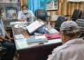 जिला अस्पताल में निरीक्षण किया
