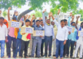 किसान विधेयक, बेरोजगारी निजीकरण आदि को लेकर सकिपा का जोरदार प्रदर्शन