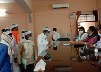 भारतीय किसान मजदूर संयुक्त यूनियन के कार्यकर्ताओं