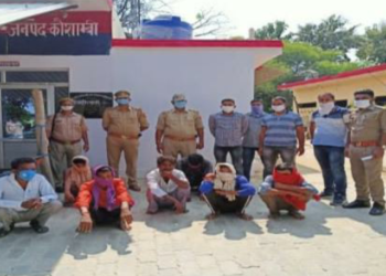कड़ा पुलिस ने छापेमारी कर 7 जुवांरी पकड़े -हड़कम्प