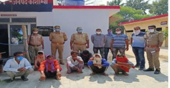 कड़ा पुलिस ने छापेमारी कर 7 जुवांरी पकड़े -हड़कम्प