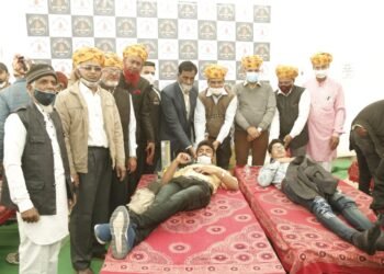 कौम नागोरी तेलियान युवा सेवा समिति का 12 वा रक्तदान शिविर