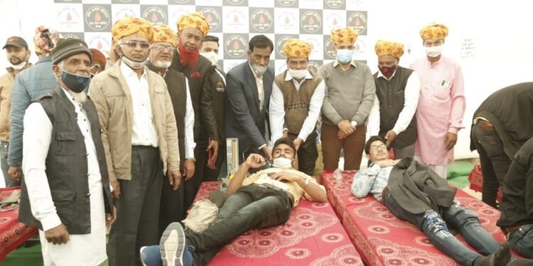 कौम नागोरी तेलियान युवा सेवा समिति का 12 वा रक्तदान शिविर