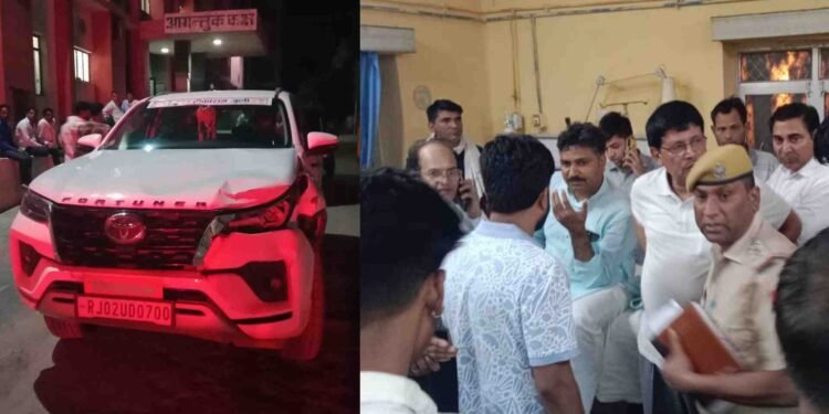 नेता प्रतिपक्ष टीकाराम जूली हादसे का शिकार, दिल्ली-मुंबई एक्सप्रेस हाईवे पर नीलगाय से टकराई कार
